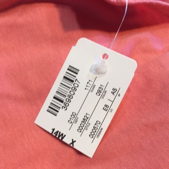 Christopher & Banks Coral Cami 0X NWT - Picture 4 of 4